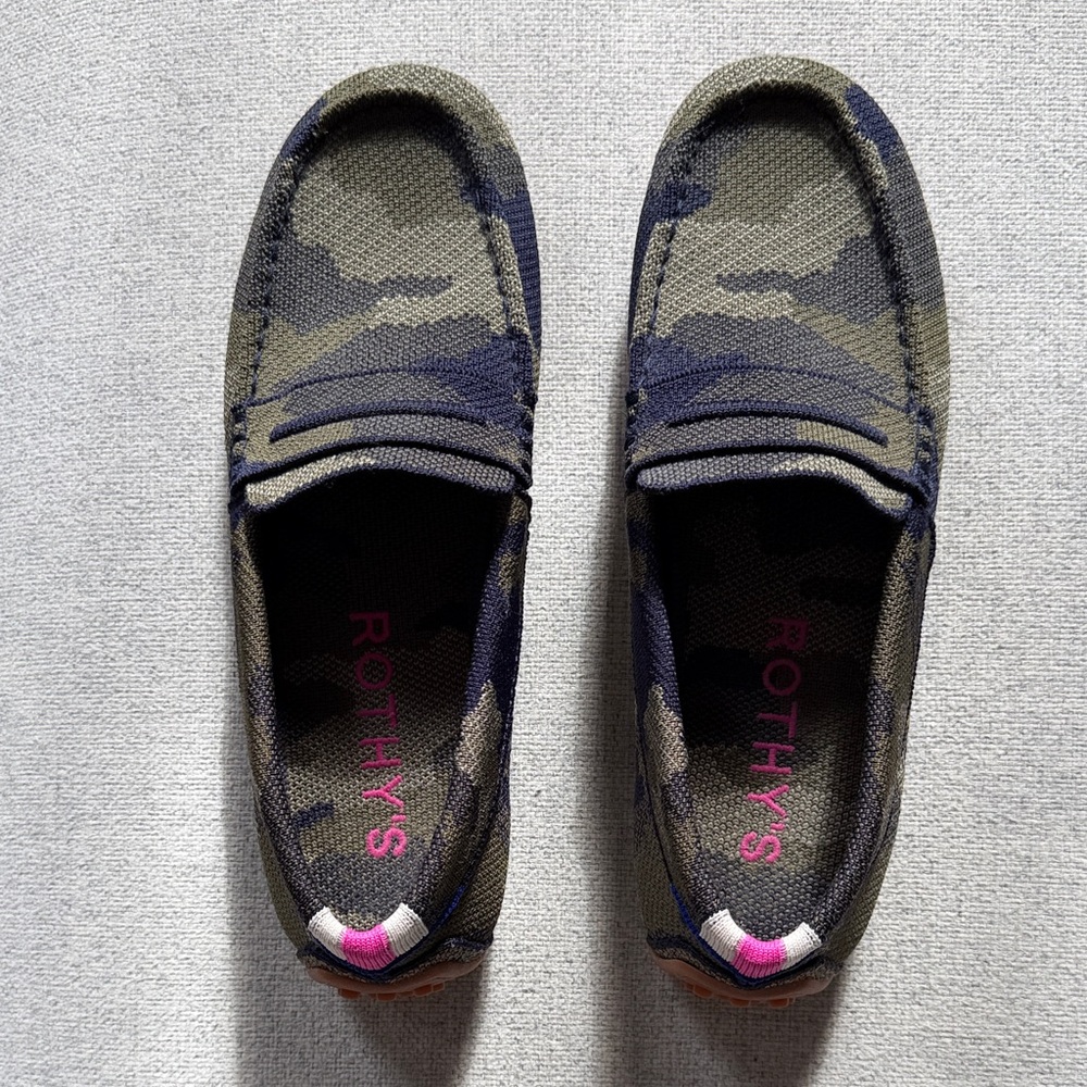 Rothy's Camo Driver Loafer (never worn)